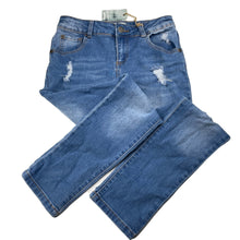 Load image into Gallery viewer, Girls Breakers, distressed stretch denim jeans, adjustable, Inside leg: 66.5cm, NEW, size 12,  
