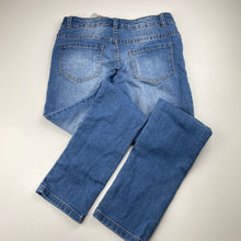 Load image into Gallery viewer, Girls Breakers, distressed stretch denim jeans, adjustable, Inside leg: 66.5cm, NEW, size 12,  