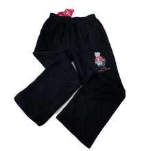 Load image into Gallery viewer, Girls Love Q Bear, embroidered fleece lined track pants, Inside leg: 47cm, NEW, size 6,  