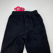 Load image into Gallery viewer, Girls Love Q Bear, embroidered fleece lined track pants, Inside leg: 47cm, NEW, size 6,  