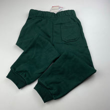 Load image into Gallery viewer, unisex Target, green fleece lined school track pants, Inside leg: 42.5cm, NEW, size 3-4,  