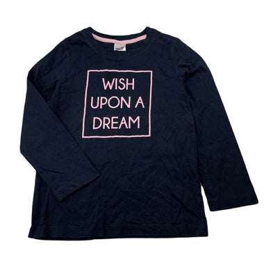 Girls Target, navy cotton pyjama top, GUC, size 4,  