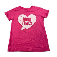 Load image into Gallery viewer, Girls Clothing &amp; Co, pink cotton t-shirt / top, EUC, size 8,  