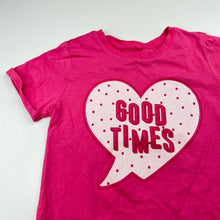 Load image into Gallery viewer, Girls Clothing &amp; Co, pink cotton t-shirt / top, EUC, size 8,  