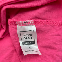 Load image into Gallery viewer, Girls Clothing &amp; Co, pink cotton t-shirt / top, EUC, size 8,  