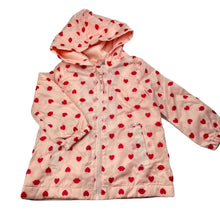 Load image into Gallery viewer, Girls Kids &amp; Co, fleece lined lightweight spray jacket, light marks lower front, FUC, size 2,  