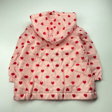 Load image into Gallery viewer, Girls Kids &amp; Co, fleece lined lightweight spray jacket, light marks lower front, FUC, size 2,  