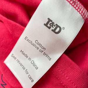 Girls L&D, cotton long sleeve pyjama top, EUC, size 12,  
