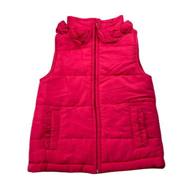 Girls Cotton On, floral trim puffer vest / jacket, EUC, size 4,  