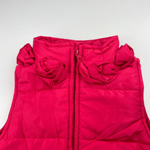 Load image into Gallery viewer, Girls Cotton On, floral trim puffer vest / jacket, EUC, size 4,  