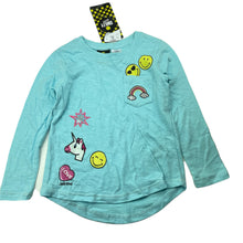 Load image into Gallery viewer, Girls Smiley World, long sleeve t-shirt / top, unicorn, NEW, size 4,  