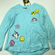 Load image into Gallery viewer, Girls Smiley World, long sleeve t-shirt / top, unicorn, NEW, size 4,  