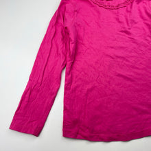 Load image into Gallery viewer, Girls Fun Spirit, pink cotton long sleeve top, GUC, size 6,  