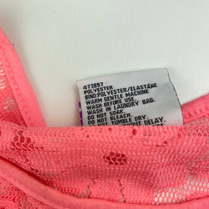 Girls Mango, pink lace sleeveless top, EUC, size 12,  