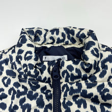 Load image into Gallery viewer, Girls Target, animal print puffer vest / sleeveless jacket, EUC, size 7,  