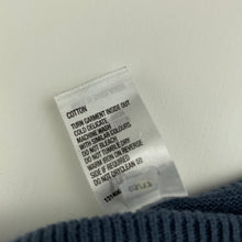 Load image into Gallery viewer, Girls H&amp;T, blue knitted cotton sweater / jumper, EUC, size 7,  