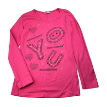 Load image into Gallery viewer, Girls OLC Kids, stretchy long sleeve top, GUC, size 9-10,  