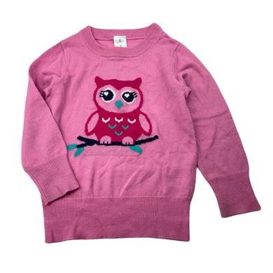 Girls H&T, lightweight sweater / jumper, owl, FUC, size 3,  