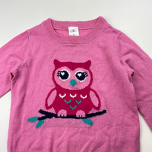 Load image into Gallery viewer, Girls H&amp;T, lightweight sweater / jumper, owl, FUC, size 3,  