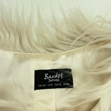 Load image into Gallery viewer, Girls Bardot Junior, lined faux fur vest / jacket, 4 hook fastening, EUC, size 10,  