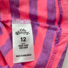 Load image into Gallery viewer, Girls Miss Understood, striped lightweight long sleeve top, EUC, size 12,  