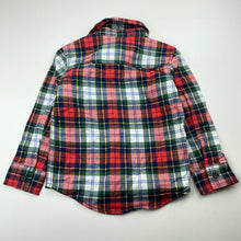 Load image into Gallery viewer, Boys Carters, checked flannel cotton long sleeve shirt, EUC, size 3,  