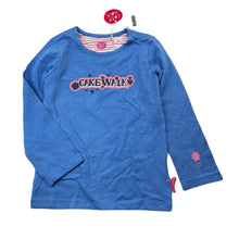 Load image into Gallery viewer, Girls Cake Walk, blue stretchy long sleeve top, NEW, size 3,  