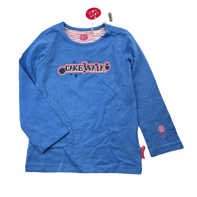 Girls Cake Walk, blue stretchy long sleeve top, NEW, size 3,  