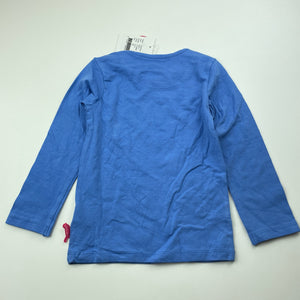 Girls Cake Walk, blue stretchy long sleeve top, NEW, size 3,  