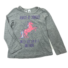 Load image into Gallery viewer, Girls Neon, long sleeve pyjama top, unicorn, GUC, size 7,  