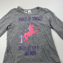 Load image into Gallery viewer, Girls Neon, long sleeve pyjama top, unicorn, GUC, size 7,  