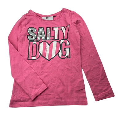 Girls SALTY DOG COUTURE, stretchy long sleeve top, EUC, size 6,  