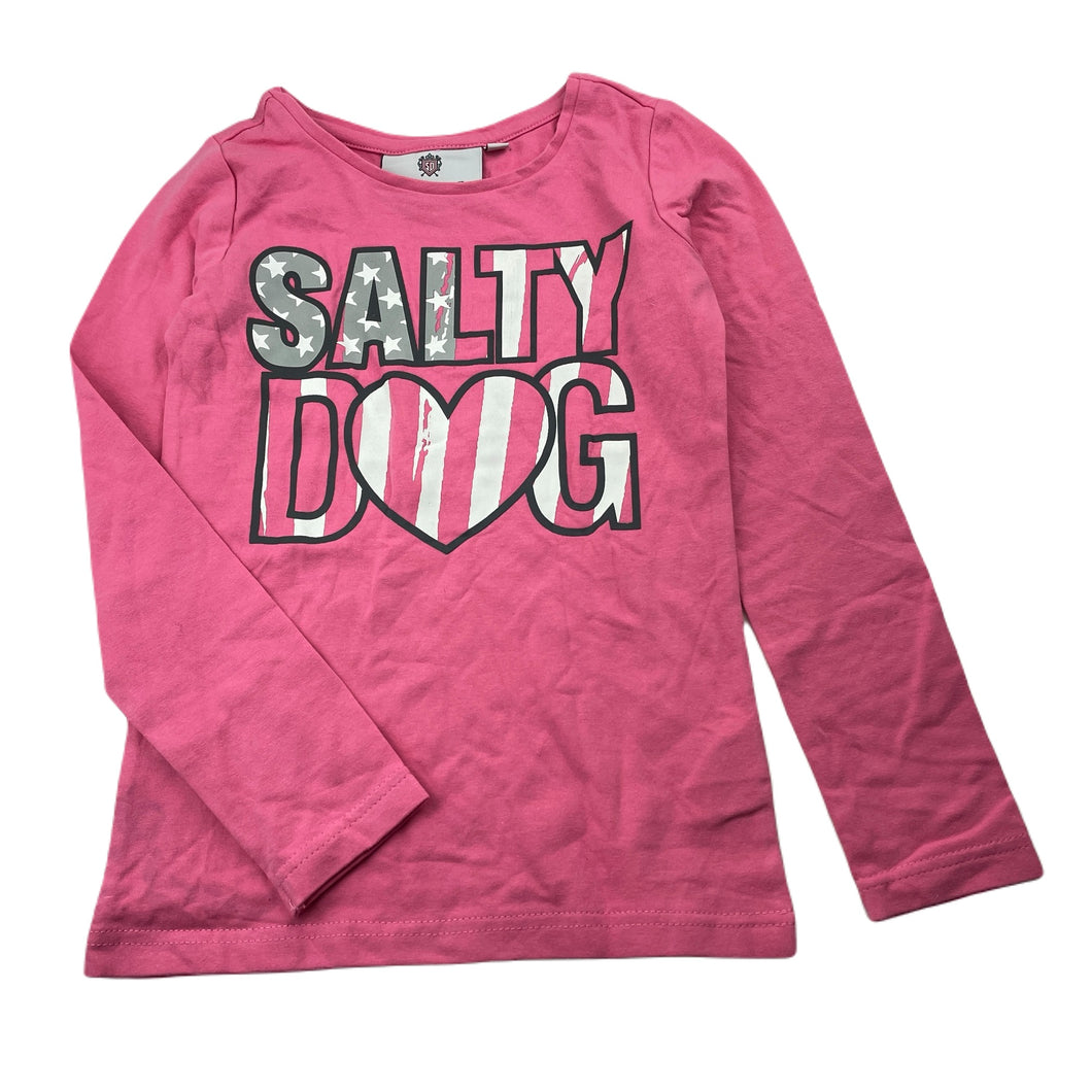 Girls SALTY DOG COUTURE, stretchy long sleeve top, EUC, size 6,  