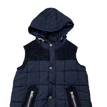 Load image into Gallery viewer, Boys SOUL &amp; GLORY, navy hooded puffer vest / jacket, EUC, size 5-6,  