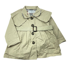 Load image into Gallery viewer, Girls Little Miss Amberly, lightweight trenchcoat, no size, L: 38cm, armpit to armpit: 27.5cm, shoulder to cuff: 30.5cm, EUC, size 1-2,  