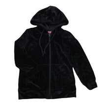 Load image into Gallery viewer, Girls DANCE, black velour zip hoodie sweater, EUC, size 4,  