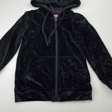 Load image into Gallery viewer, Girls DANCE, black velour zip hoodie sweater, EUC, size 4,  