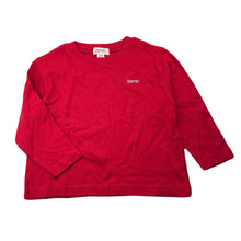 Load image into Gallery viewer, unisex Esprit, red cotton long sleeve top, EUC, size 2-3,  