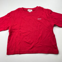 Load image into Gallery viewer, unisex Esprit, red cotton long sleeve top, EUC, size 2-3,  