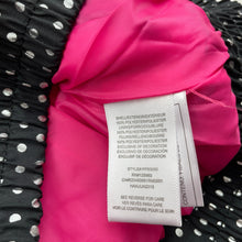 Load image into Gallery viewer, Girls Pink Platinum, black &amp; silver spot hooded vest, EUC, size 5-6,  
