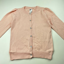 Load image into Gallery viewer, Girls H&amp;T, pink knitted cotton cardigan, GUC, size 7,  