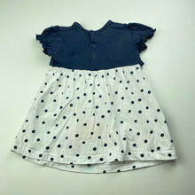 Load image into Gallery viewer, Girls Ollies Place, embroidered cotton dress, FUC, size 0, L: 38cm