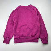 Load image into Gallery viewer, Girls magenta, fleece lined sweater / jumper, EUC, size 7,  