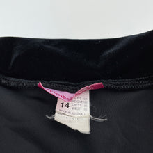 Load image into Gallery viewer, Girls Friends, black velvet short sleeve jacket, GUC, size 14,  