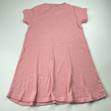 Load image into Gallery viewer, Girls H&amp;T, pink ribbed casual dress, EUC, size 7, L: 62cm