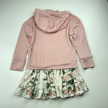 Load image into Gallery viewer, Girls Next, lightweight hooded sweater dress, EUC, size 4, L: 51cm