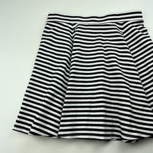 Load image into Gallery viewer, Girls Future You, black &amp; white skirt, elasticated, L: 38.5cm, EUC, size 12,  