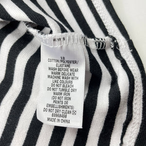 Girls Future You, black & white skirt, elasticated, L: 38.5cm, EUC, size 12,  