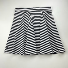 Load image into Gallery viewer, Girls Future You, black &amp; white skirt, elasticated, L: 38.5cm, EUC, size 12,  