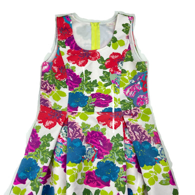 Girls The Lost Girls, colourful floral dress, EUC, size 14, L: 78cm